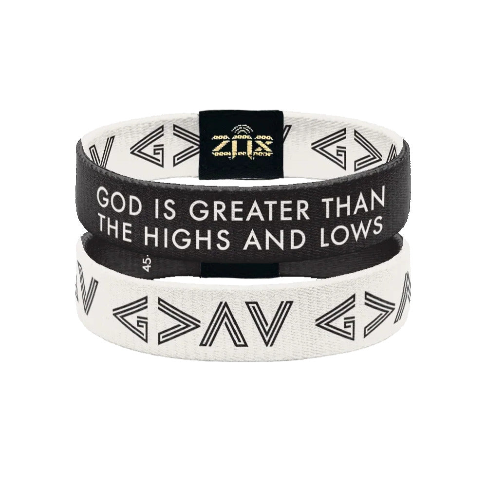 God Is Greater Bible Verse Bracelet