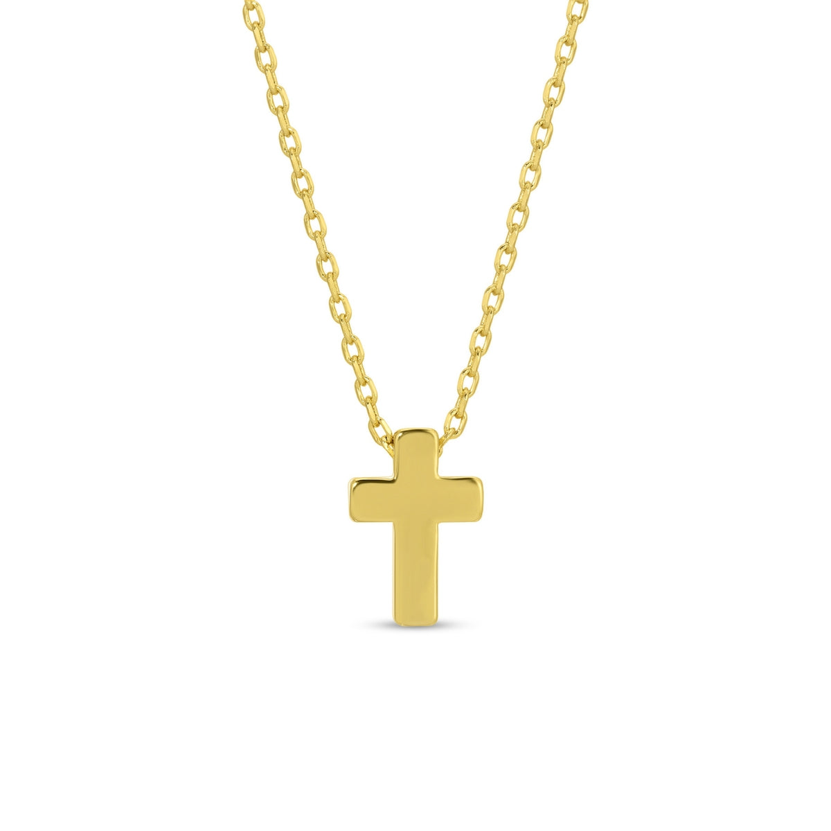 Gold Simple Cross Necklace