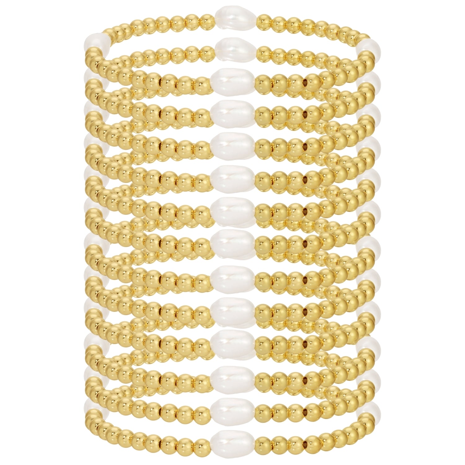 Gold & Medium Pearl Bracelet