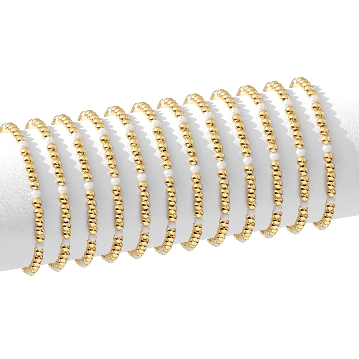Pearl & Bead Stretch Bracelet