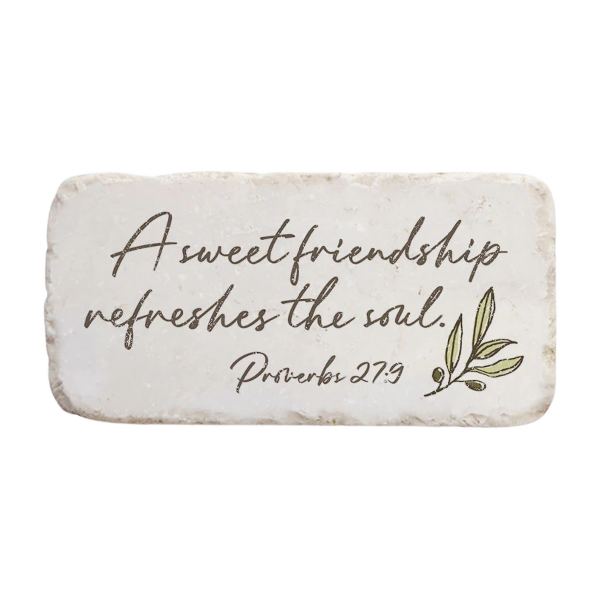Proverbs 27:9 Friendship Stone