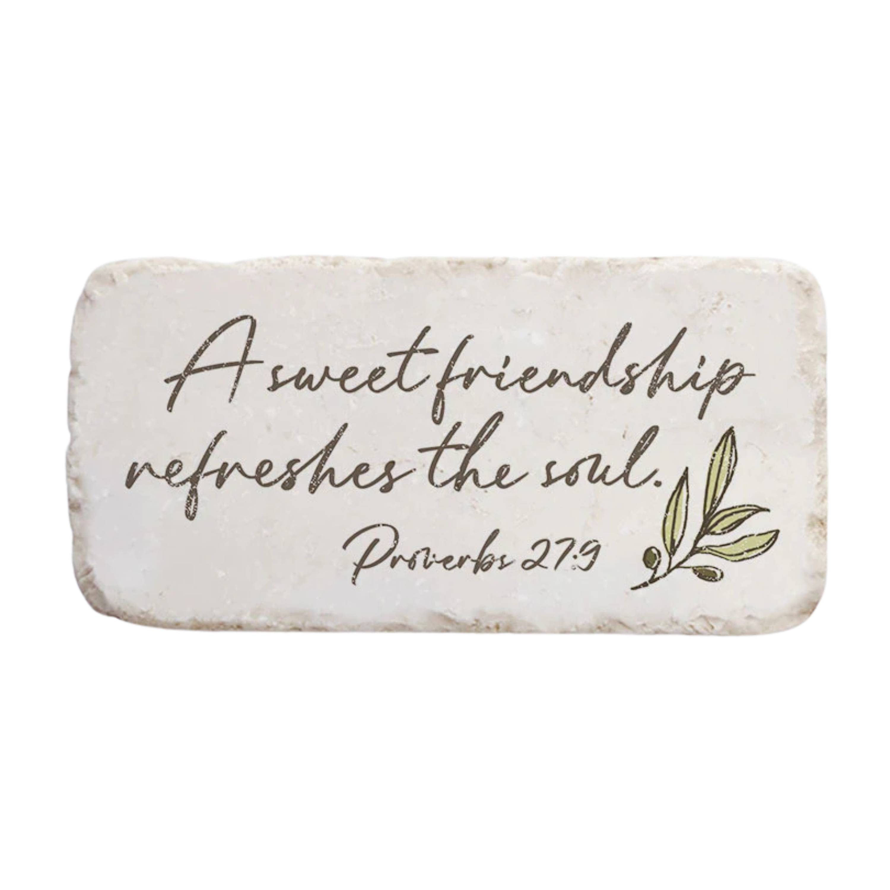 Proverbs 27:9 Friendship Stone