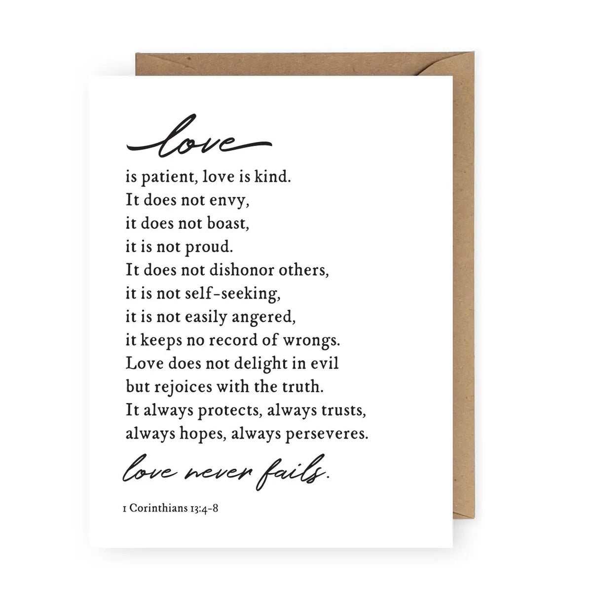Love is Patient Card