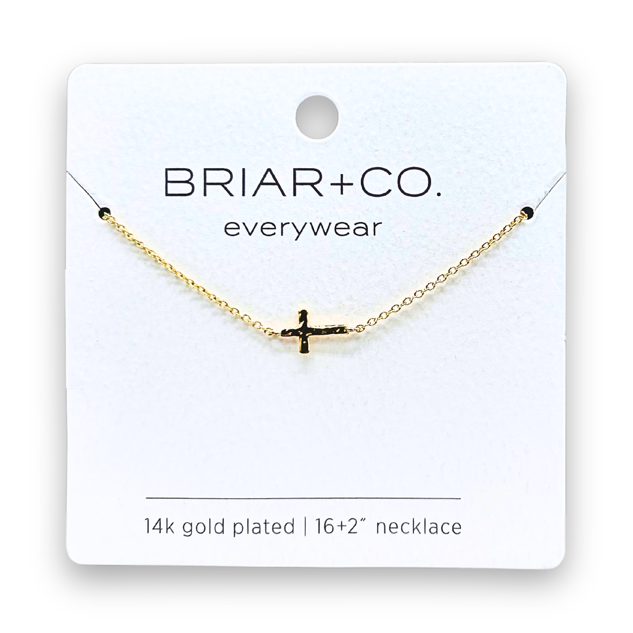 Gold Cross Charm Necklace