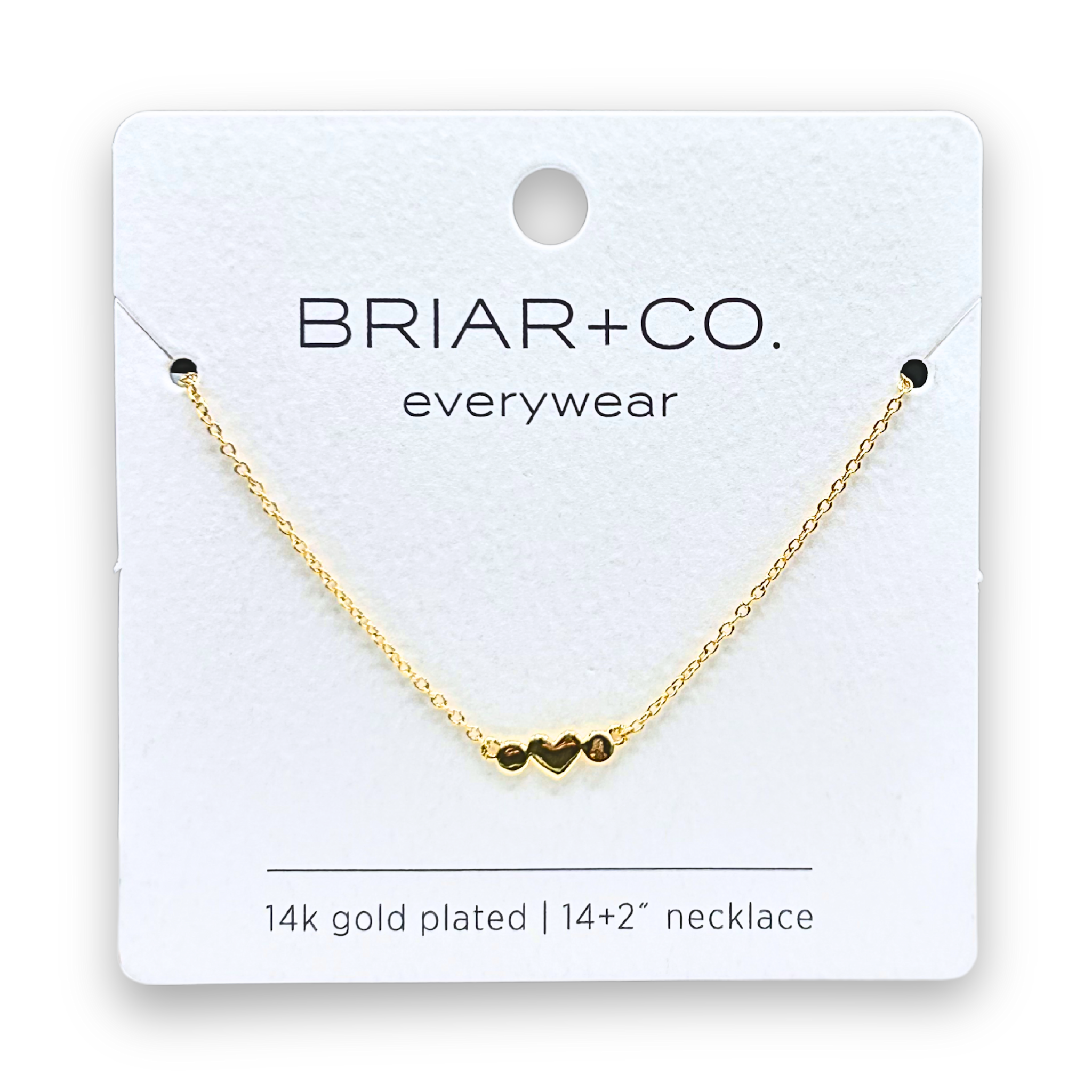 Gold Heart Satellite Chain Necklace