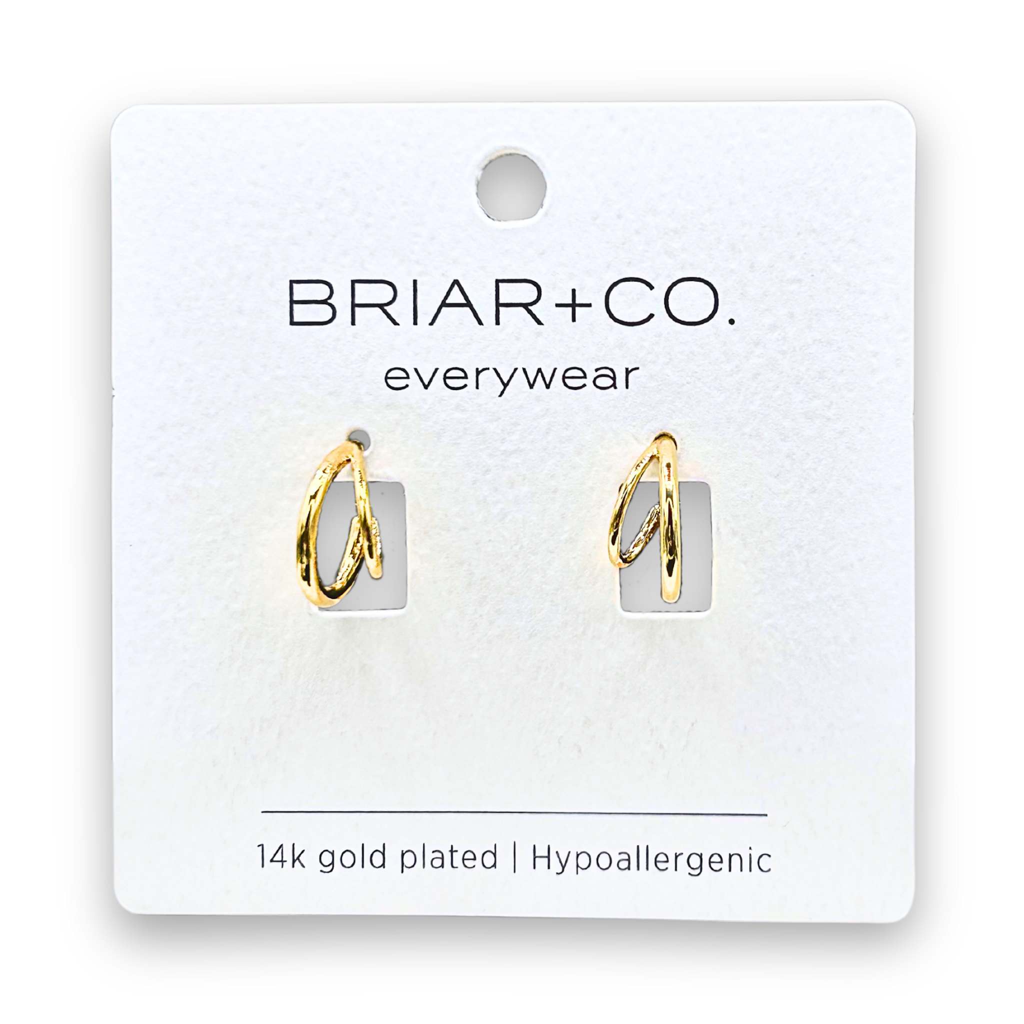 Gold Split Hoop Earrings