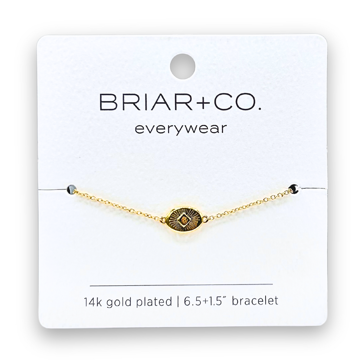 Gold Sunburst Charm Bracelet