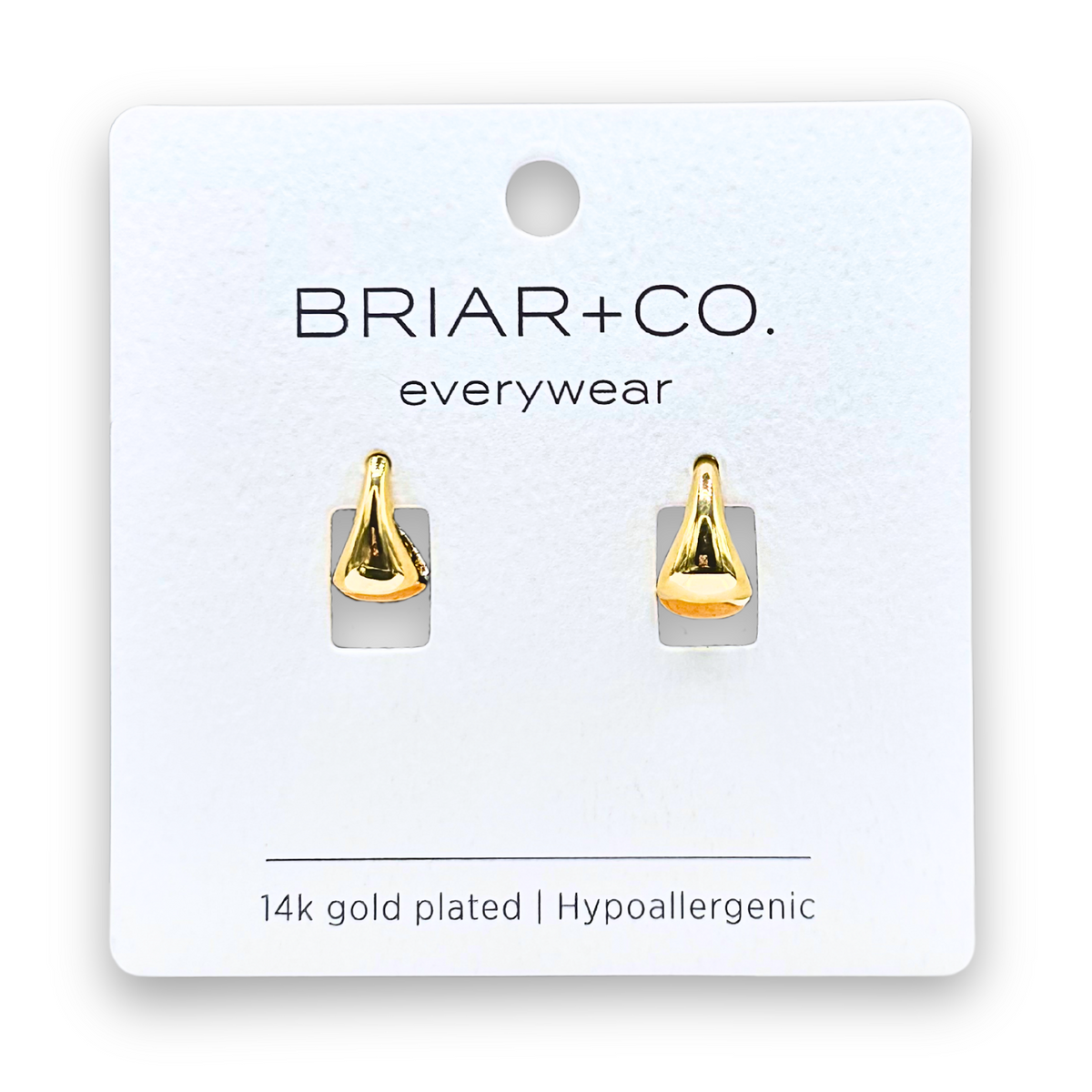 Gold Tear Drop Earrings