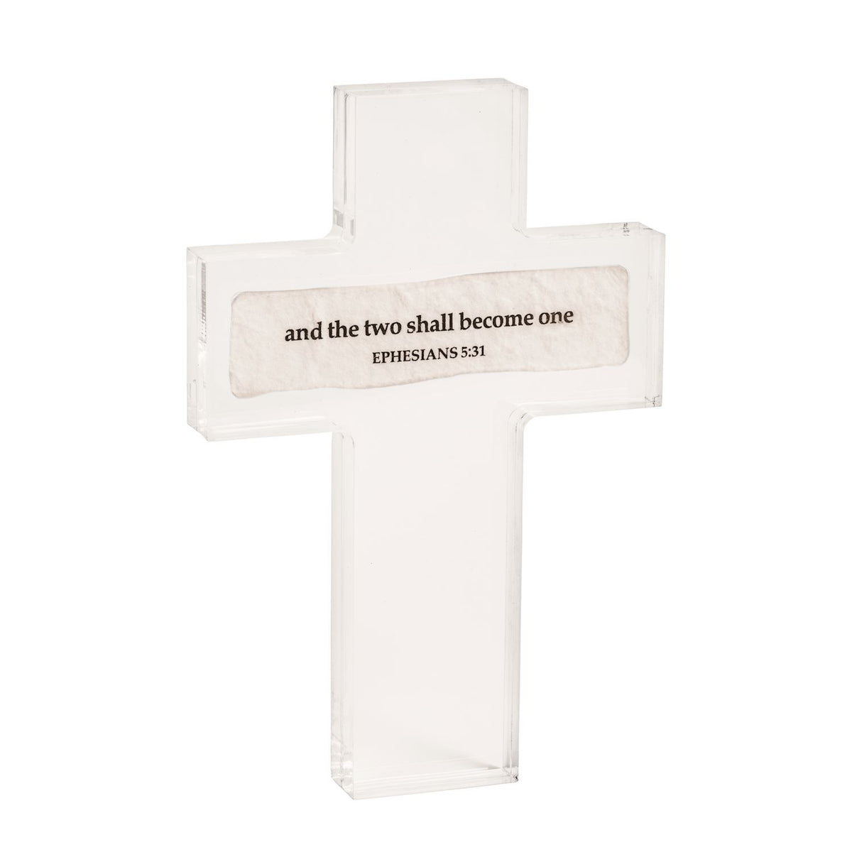 And The Two Sentiment Acrylic Cross
