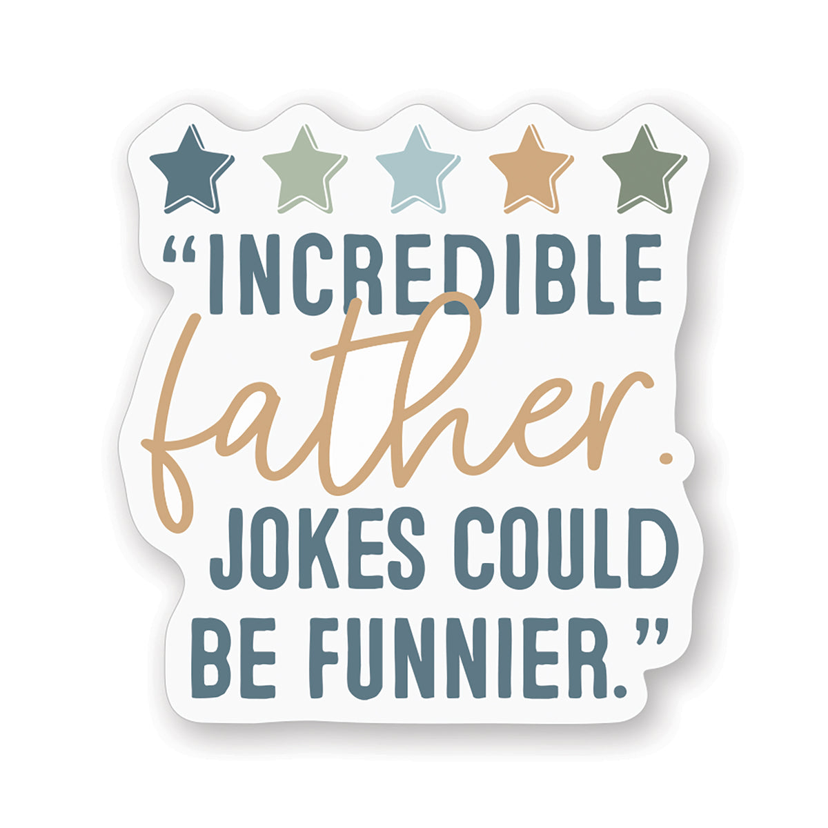 5 Star Father Sticker