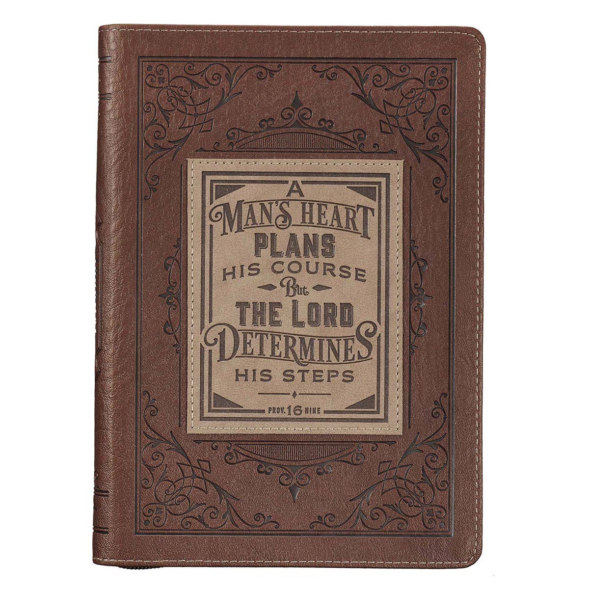 A Man's Heart Zippered Journal