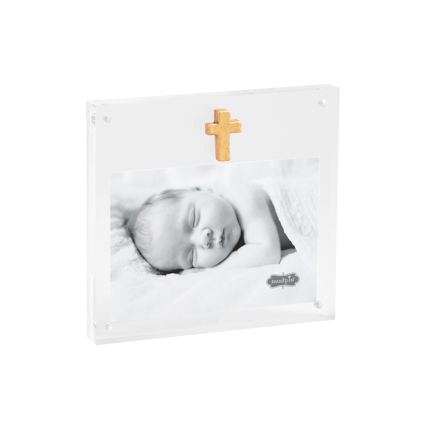 Gold Cross Acrylic Frame