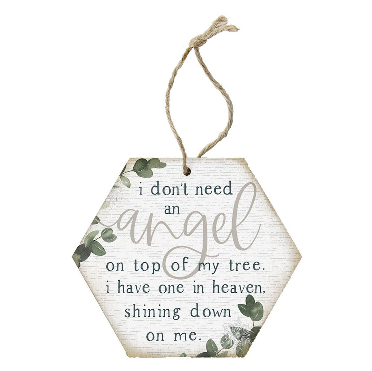 memorial, angel, sentimental, heaven, tree, holiday decor, remembrance, love, twine hanging, premium wood, ornament