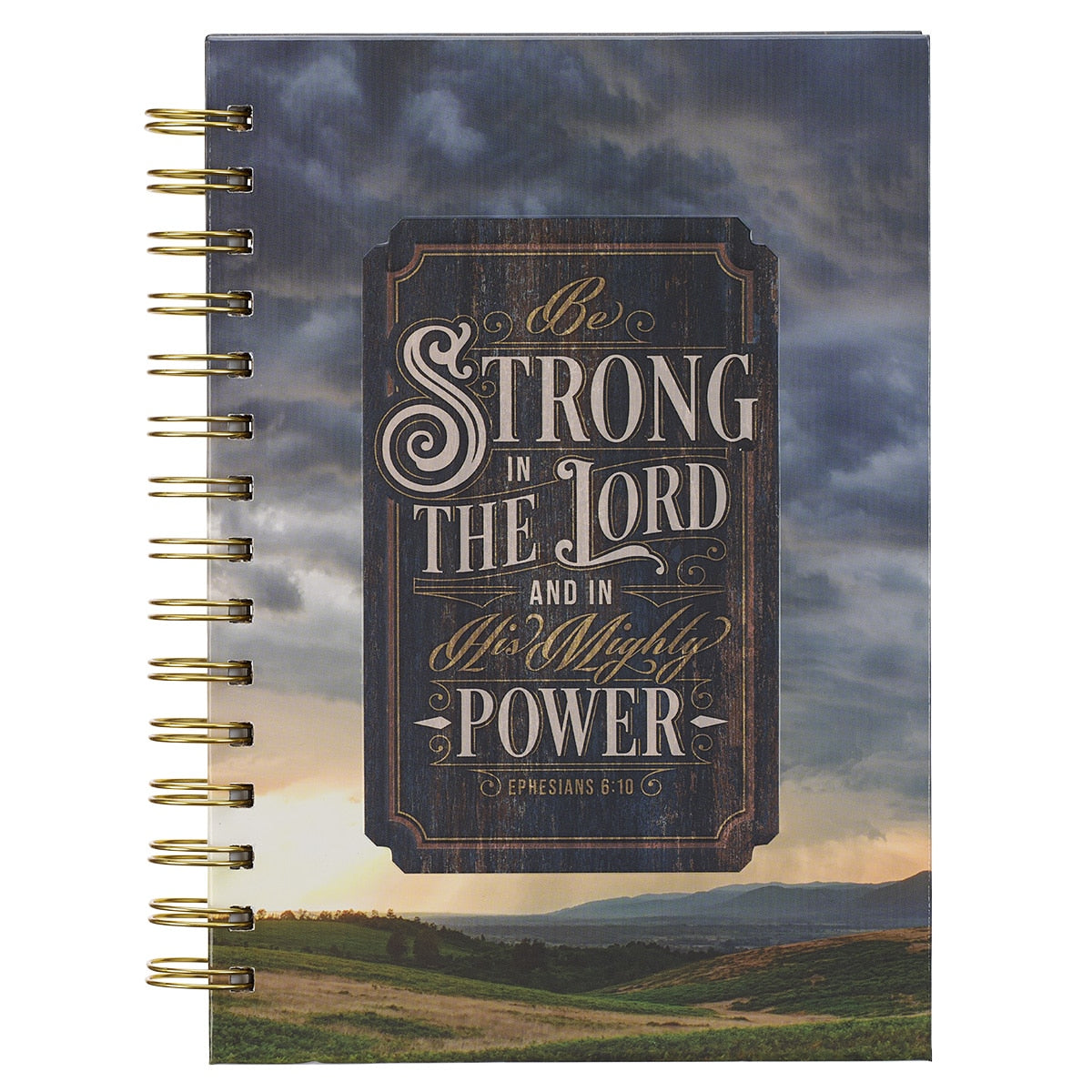 Blue Be Strong in the Lord Spiral Journal