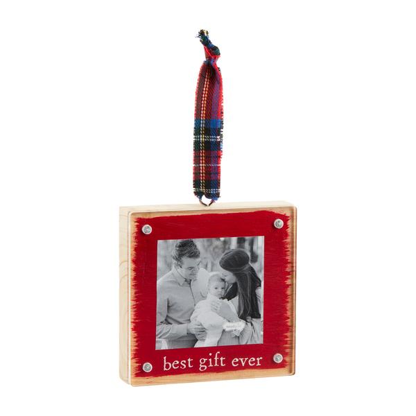 Best Gift Ever Wood & Acrylic Frame Ornament