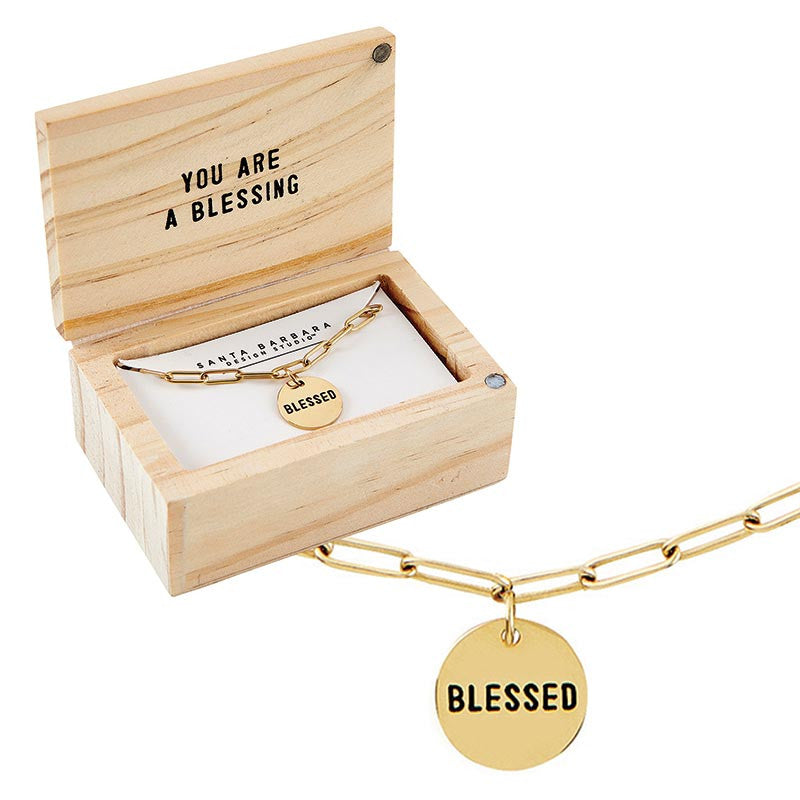 Boxed Blessed Link Necklace