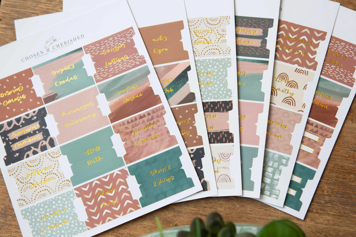 Boho Themed Bible Tabs