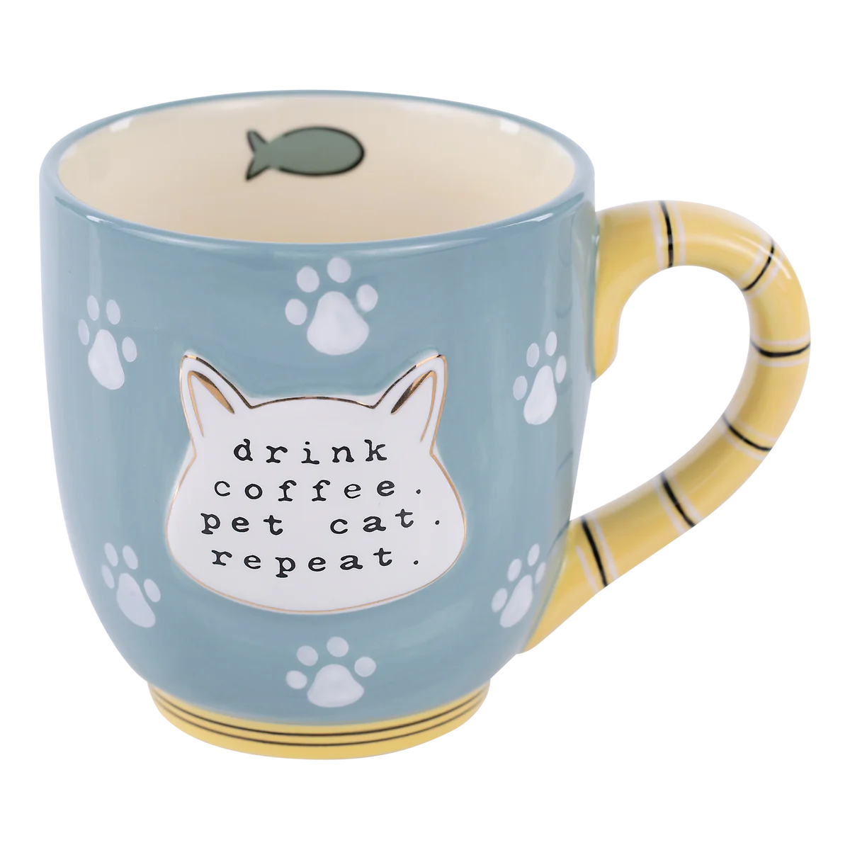 Drink Coffee Pet Cat Repeat Mug
