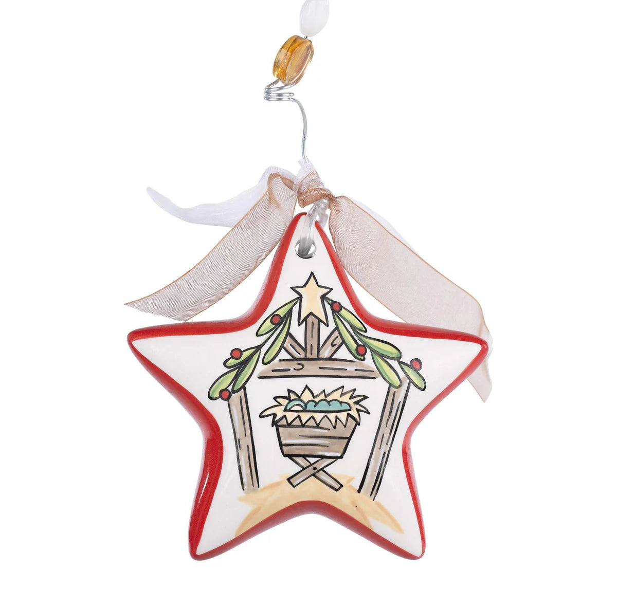 Come Ye Faithful Star Ornament