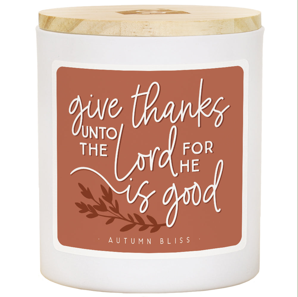 Give Thanks to the Lord Candle