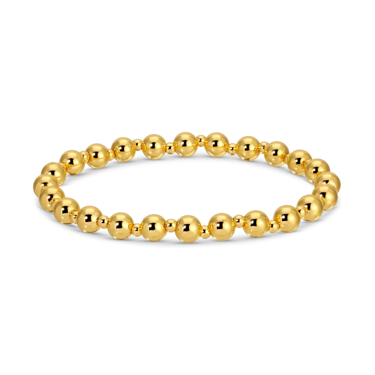 Gold Beaded Stretch Bracelet