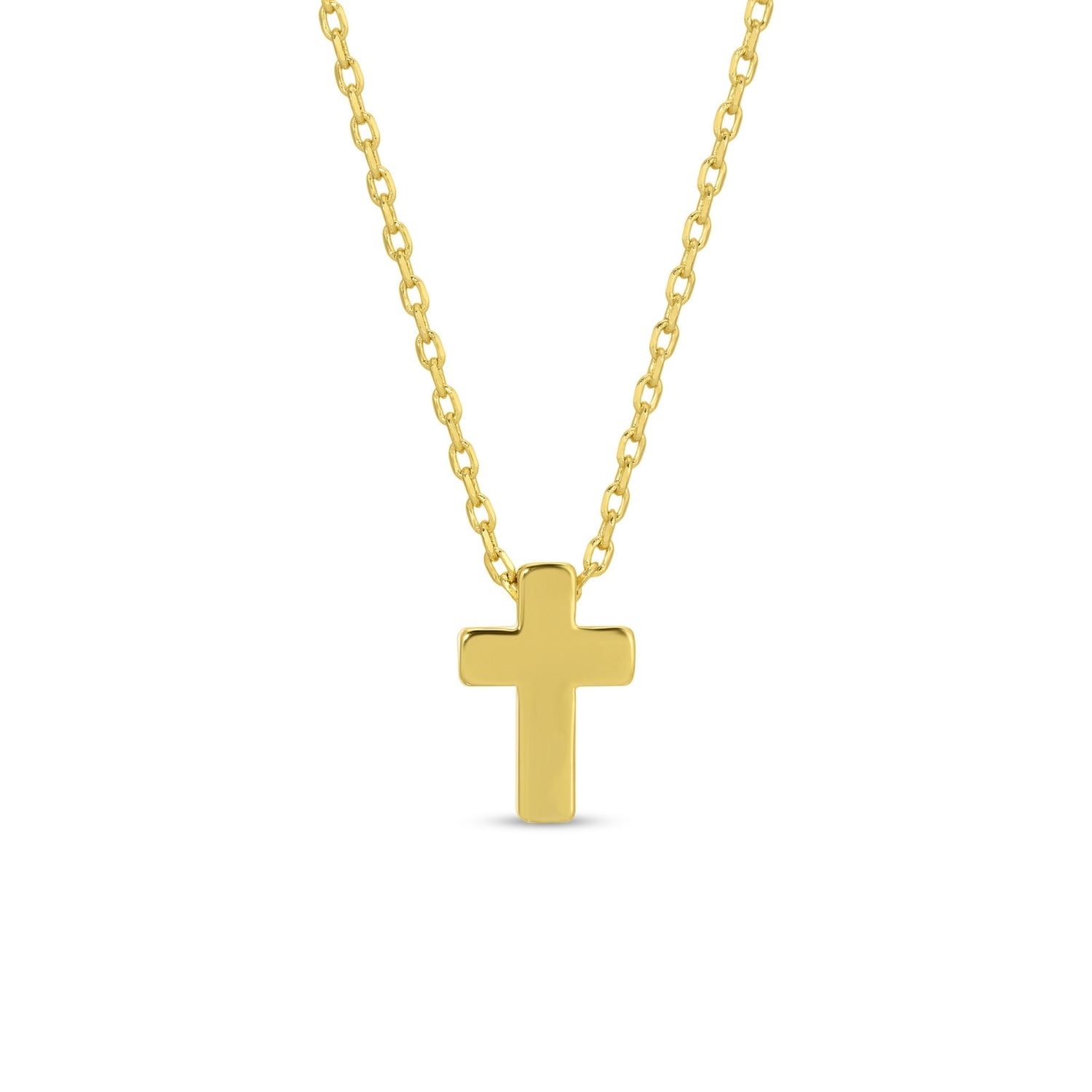 Gold Simple Cross Necklace
