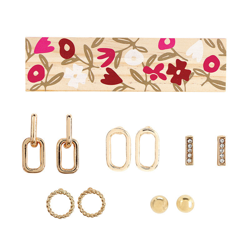 Boxed Golden Girl Earring Set