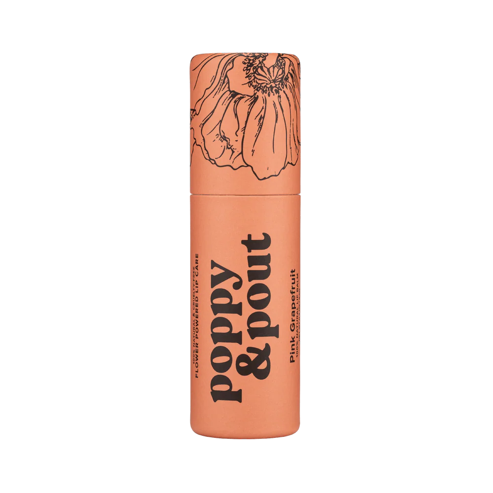 Poppy & Pout Lip Balm - Pink Grapefruit