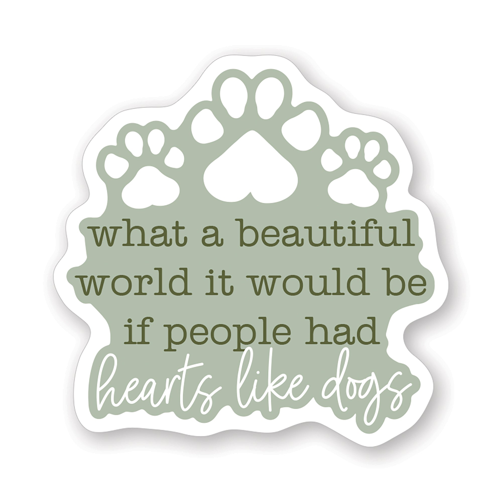 Hearts Like Dogs Sticker