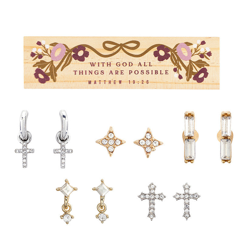 Boxed Inspirational Earring Set