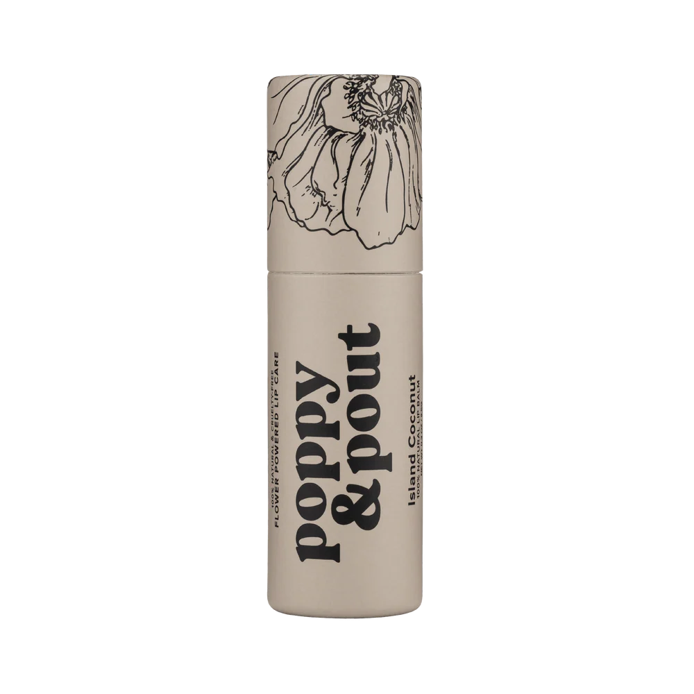 Poppy & Pout Lip Balm - Island Coconut