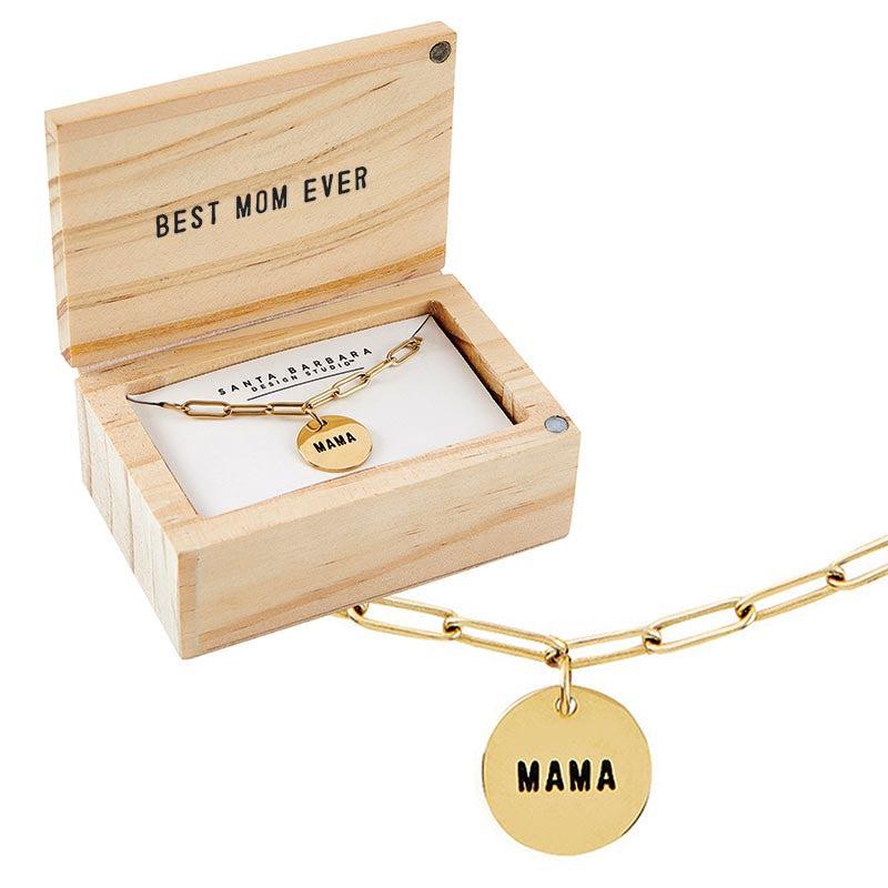 Boxed Mama Link Necklace