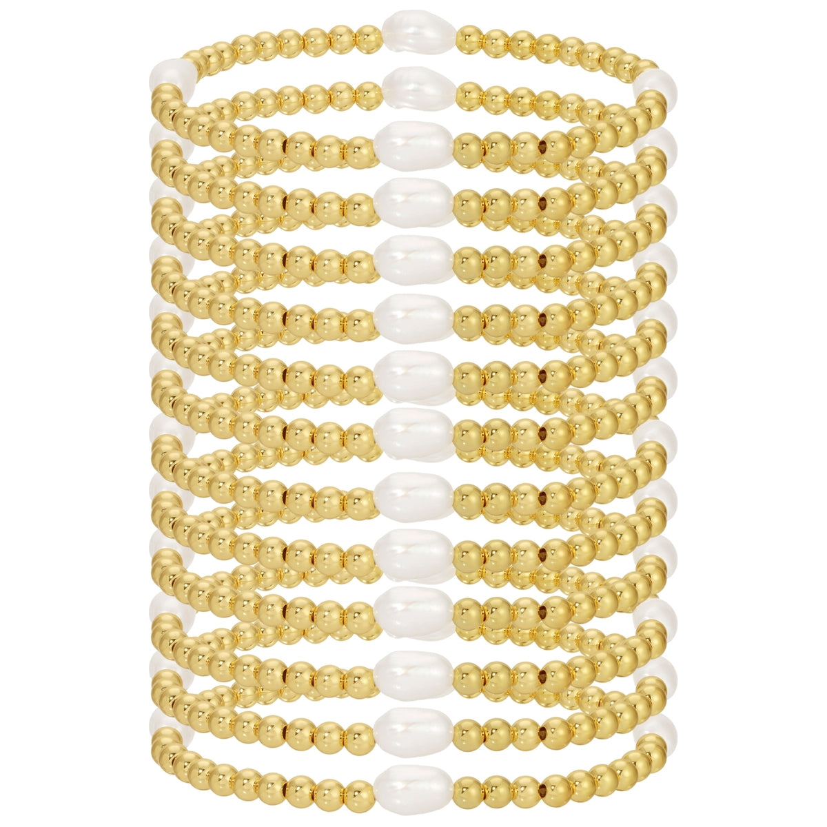 Gold & Medium Pearl Bracelet