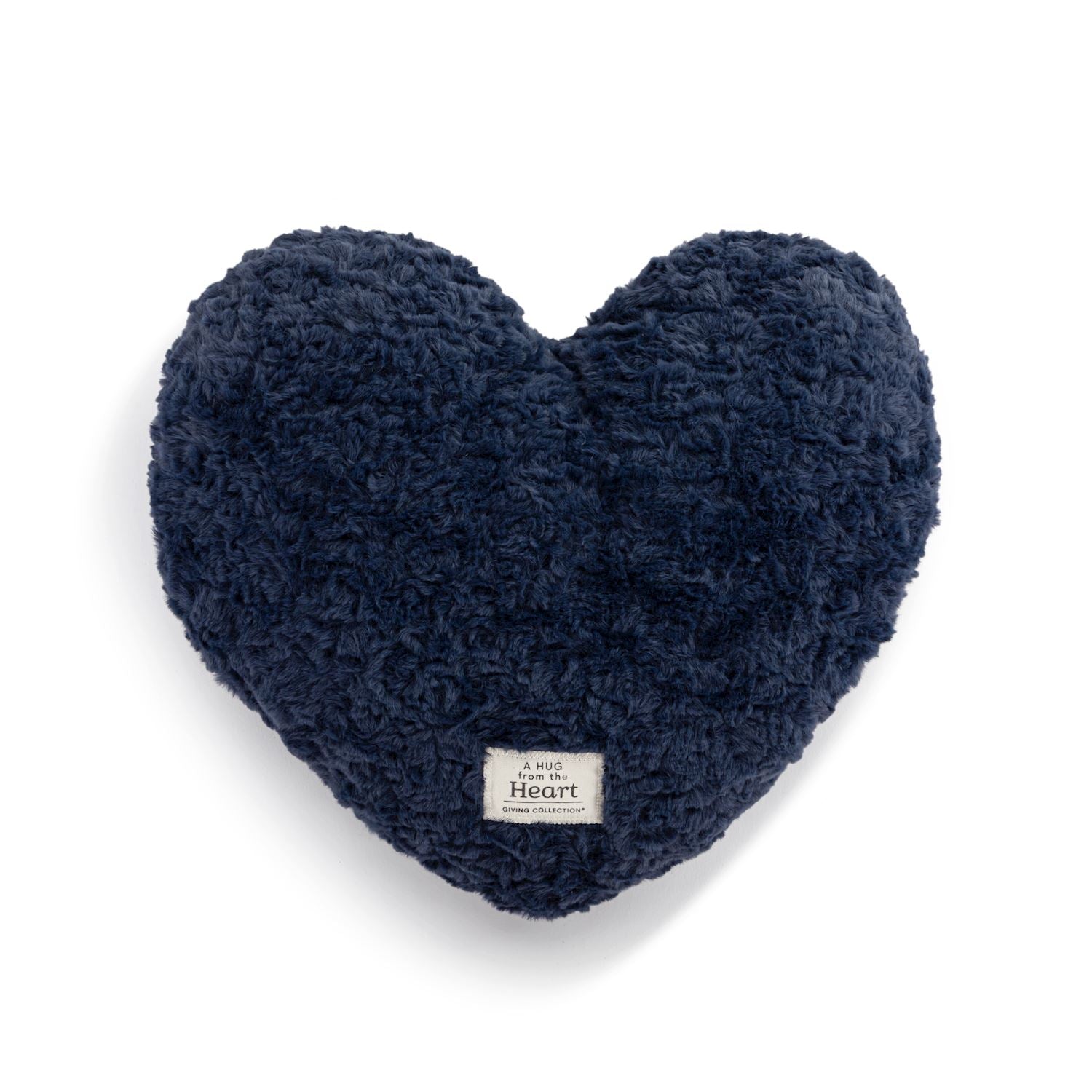 Navy Heart Weighted Pillow