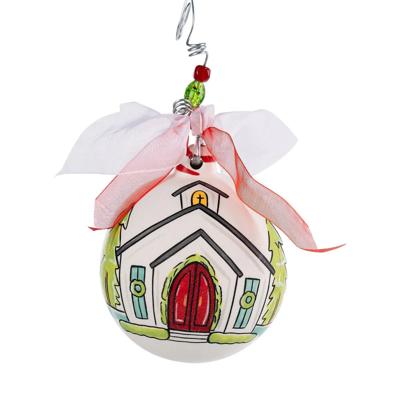 Oh Come All Ye Faithful Ceramic Ornament