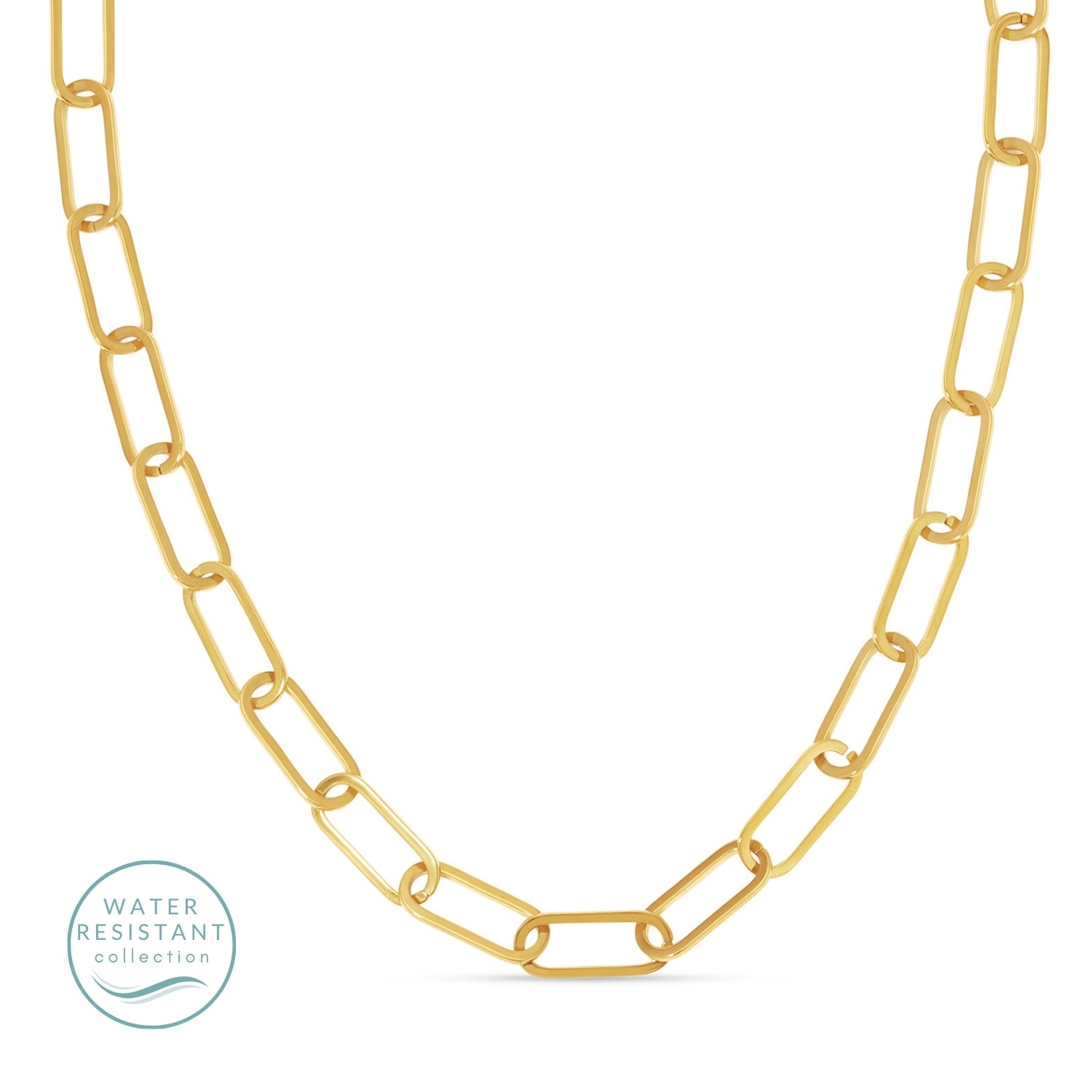 Gold Paperclip Necklace