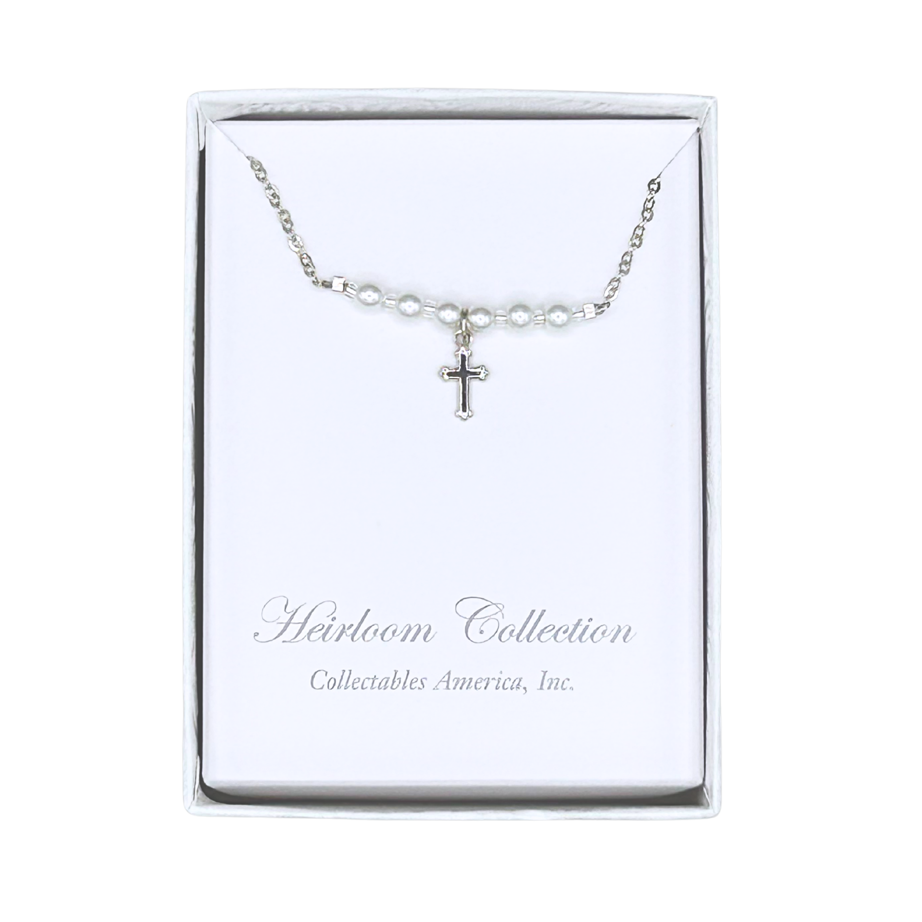 Cross Pearl Kids Necklace