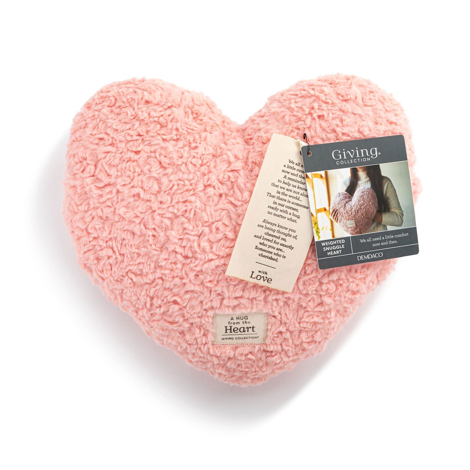 Coral Heart Weighted Pillow