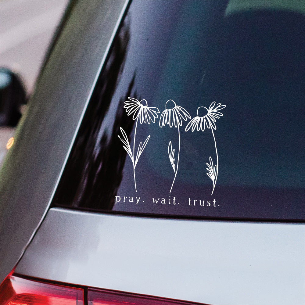 Pray Wait Vinyl Decal