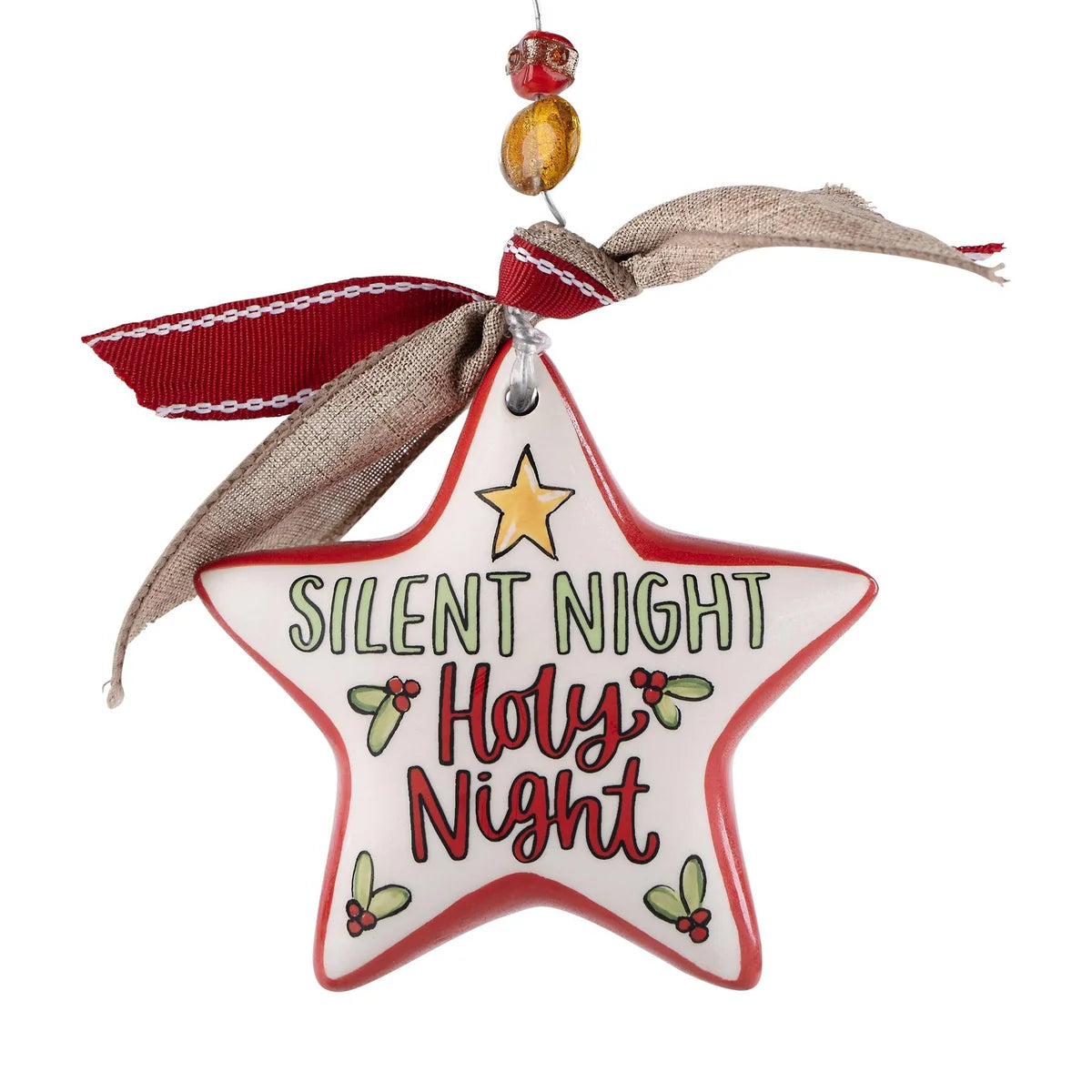 Glory Haus Silent Night Holy Night Star Ornament