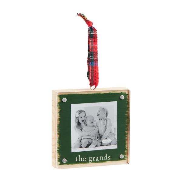 The Grands Wood & Acrylic Frame Ornament