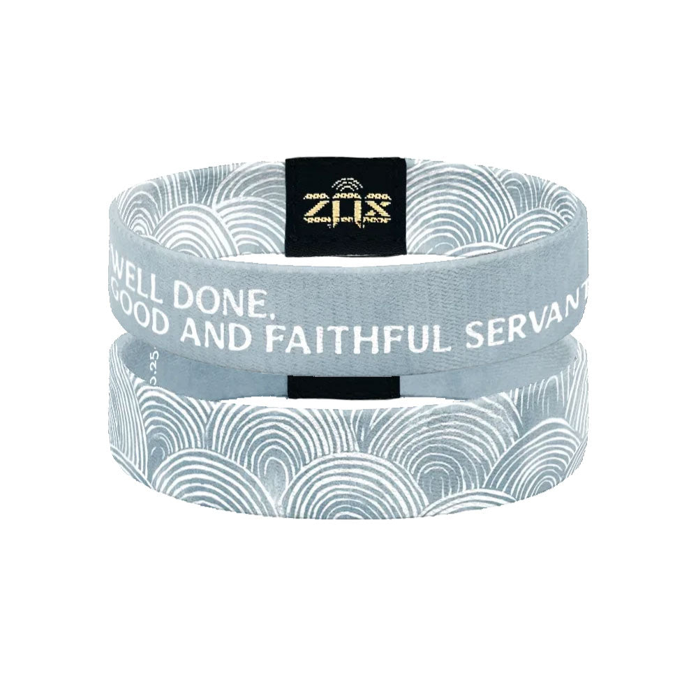 Well Done Good and Faithful Servant Bible Verse Bracelet