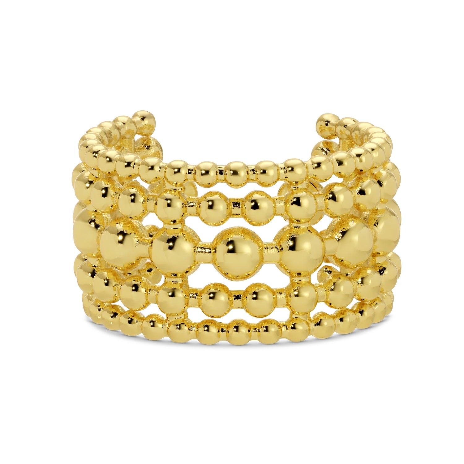Layered Beaded Statement Ring