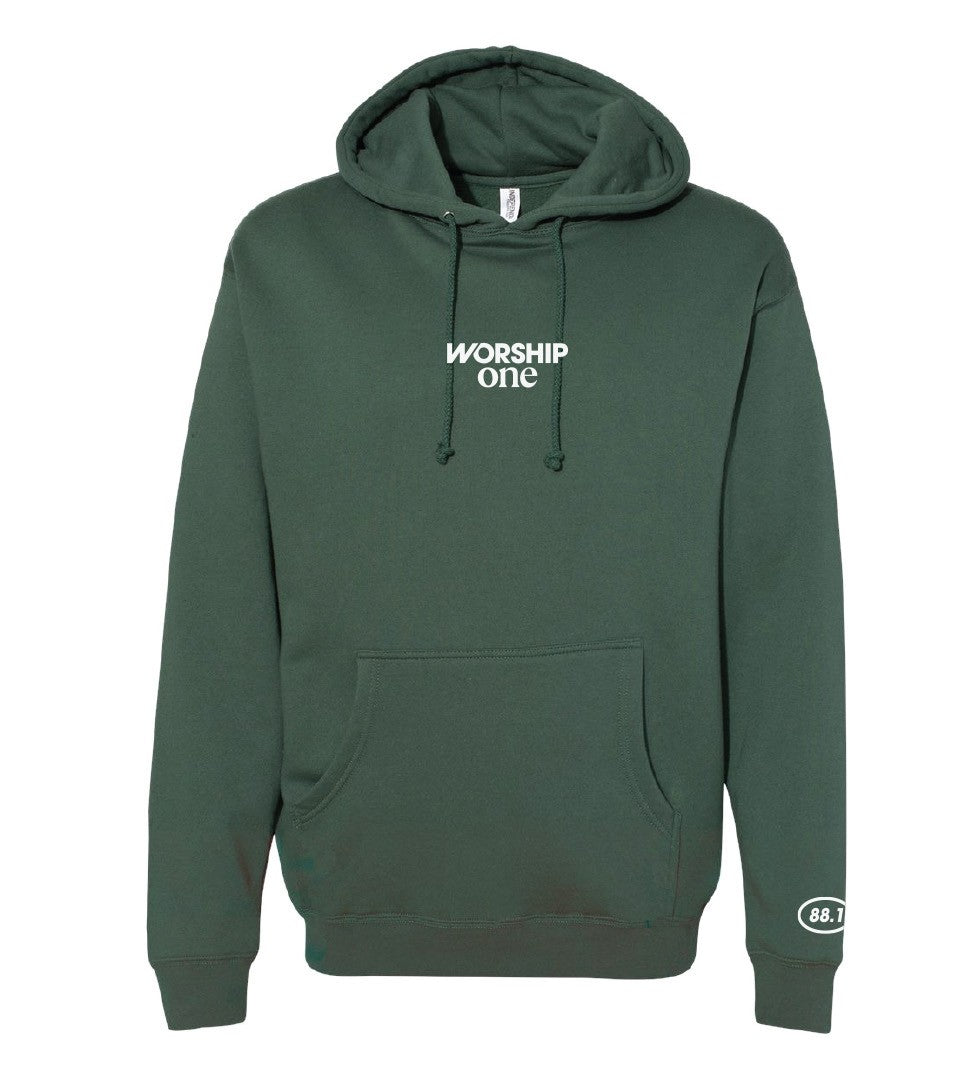 Worship One Green Hoodie