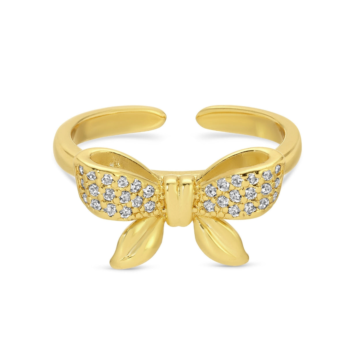 Adjustable Flowy Bow Ring