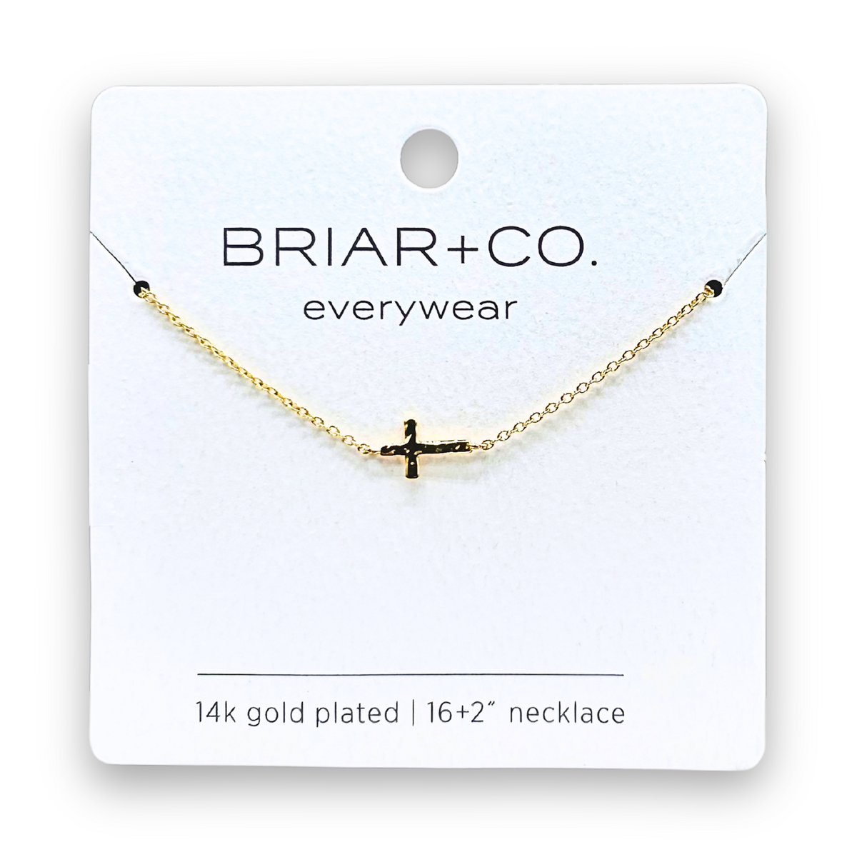 Gold Cross Charm Necklace