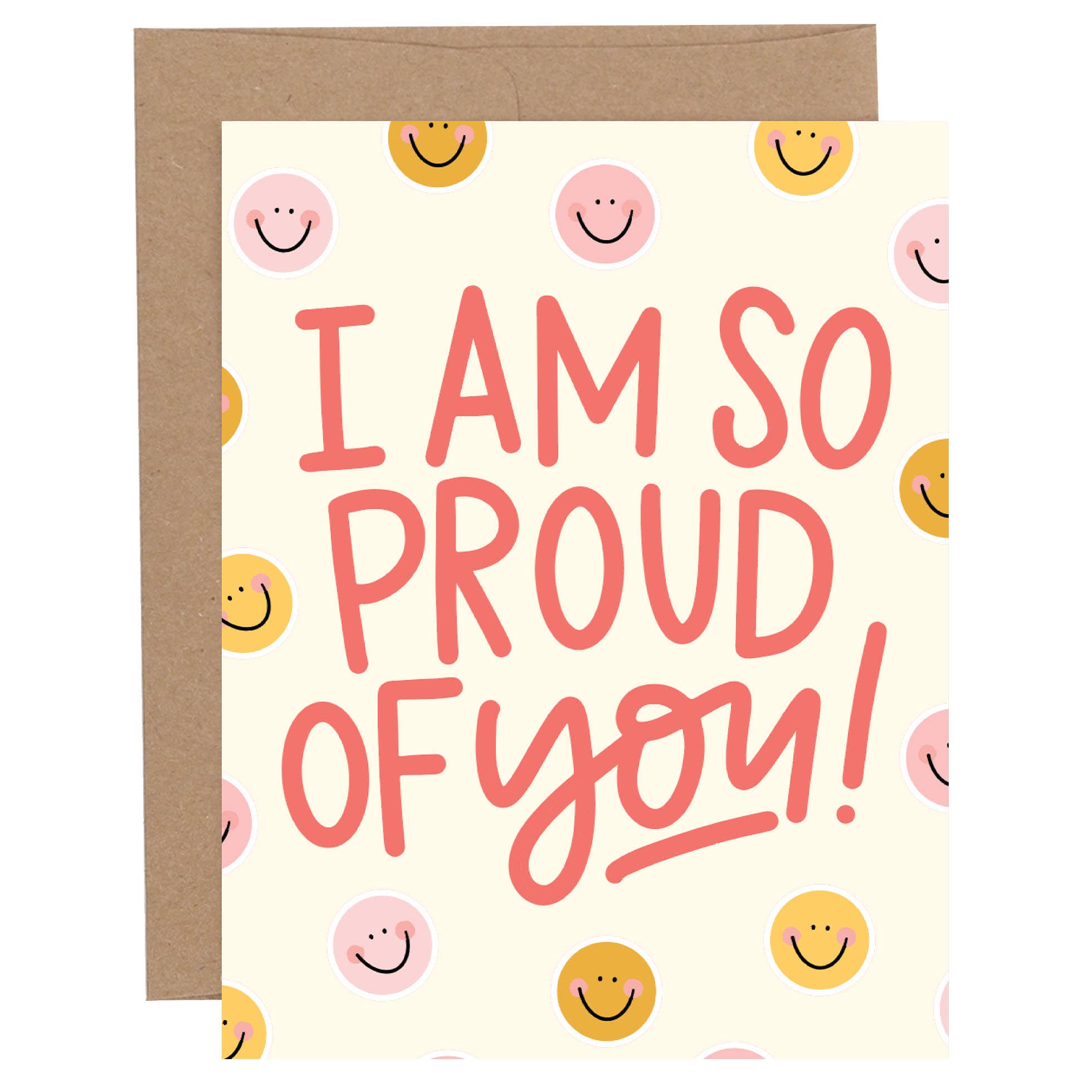So Proud Smiley Congratulations Greeting Card