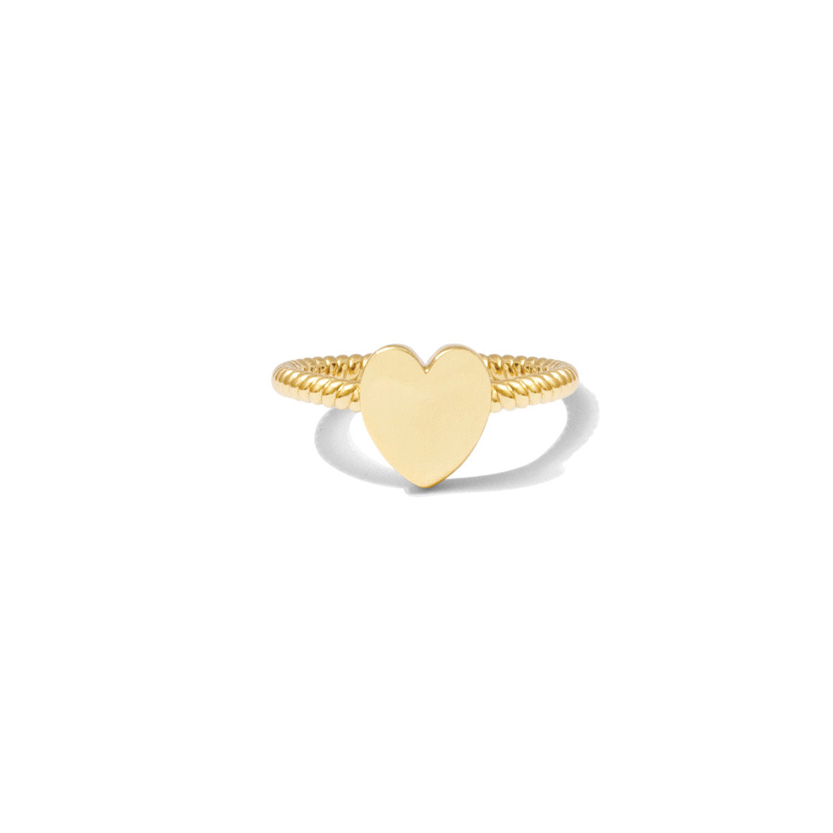 Adjustable Gold Heart Ring