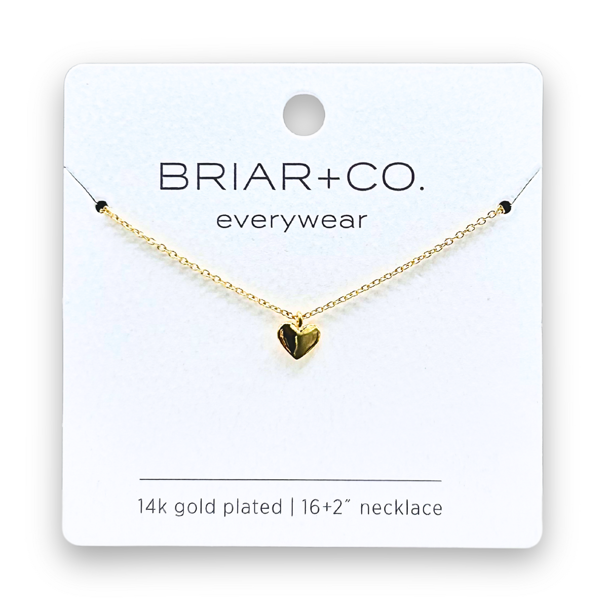 Gold Heart Charm Necklace