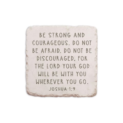 Joshua 1:9 Stone